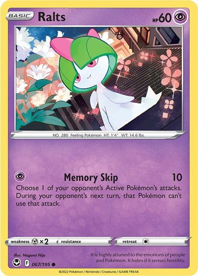 Ralts 067/195 — Silver Tempest
