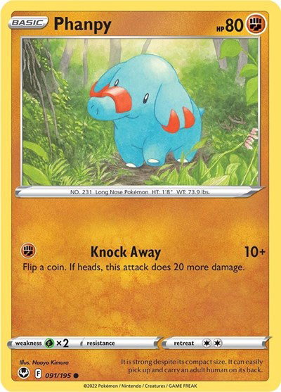 Phanpy 091/195 — Silver Tempest