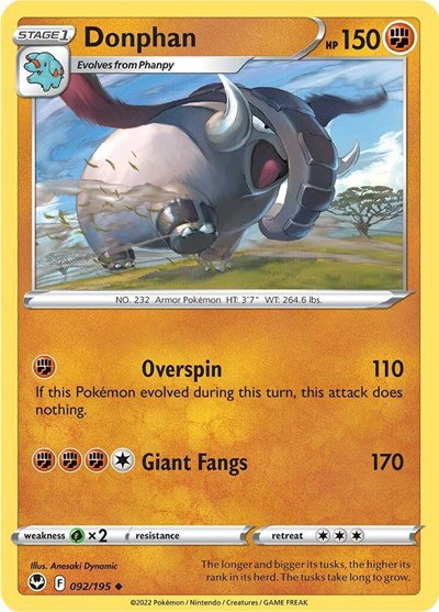 Donphan 092/195 — Silver Tempest