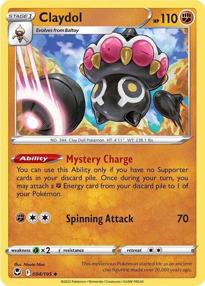 Claydol 094/195 — Silver Tempest