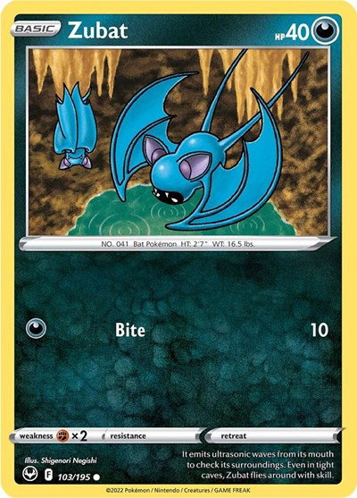 Zubat 103/195 — Silver Tempest