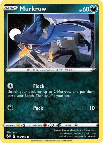 Murkrow 106/195 — Silver Tempest
