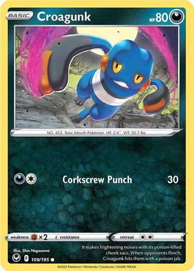 Croagunk 109/195 — Silver Tempest