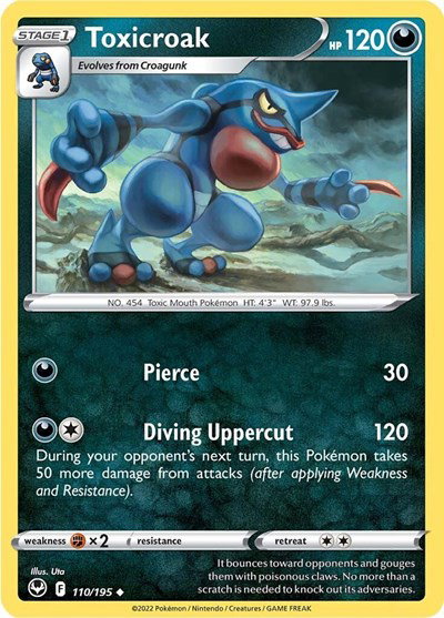 Toxicroak 110/195 — Silver Tempest