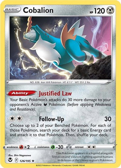 Cobalion 126/195 — Silver Tempest