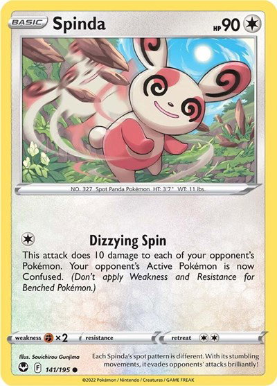 Spinda 141/195 — Silver Tempest