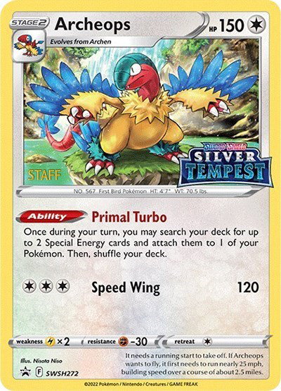 Archeops (Prerelease) [STAFF] SWSH272 — Sword & Shield Promo