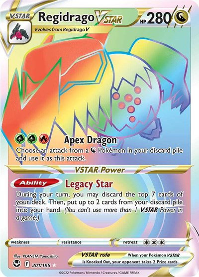 Regidrago VSTAR (Secret) - 201/195 - Silver Tempest Pokemon - Collectr