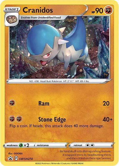 Cranidos SWSH274 — Sword & Shield Promo