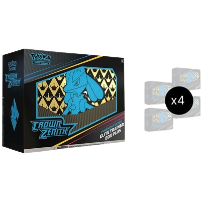 Crown Zenith Pokemon Center Elite Trainer Box Plus Case 