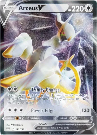 arceus pokemon card ex Pokmon TCG: VSTAR Premium Collection : Toys & Games Arceus LV.X can use any attack Arceus V (Metal Card) -