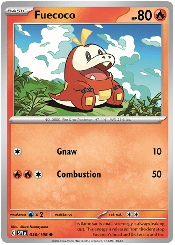 Fuecoco 036/198 — Scarlet & Violet Base Set