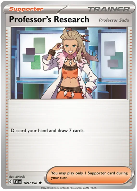 Professor's Research (Professor Sada) 189/198 — Scarlet & Violet Base Set
