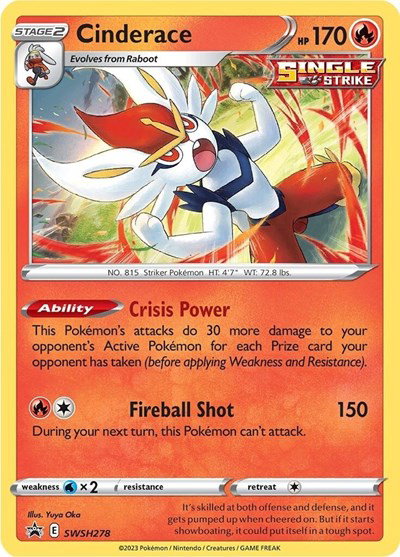 Cinderace SWSH278 — Sword & Shield Promo