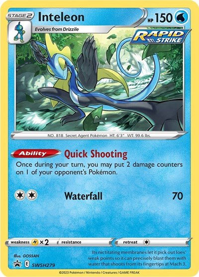 Inteleon SWSH279 — Sword & Shield Promo