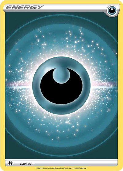 Darkness Energy (Texture Full Art) 158/159 — Crown Zenith