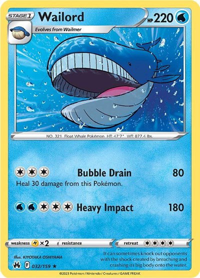Wailord 032/159 — Crown Zenith