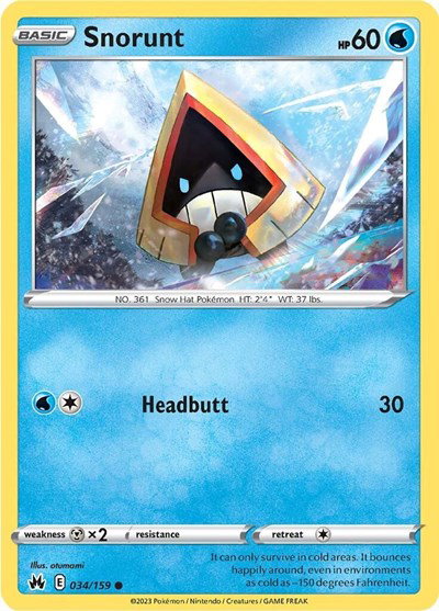 Snorunt 034/159 — Crown Zenith