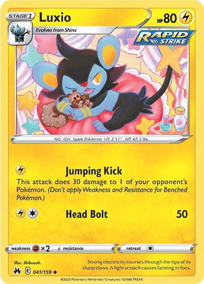 Luxio 041/159 — Crown Zenith