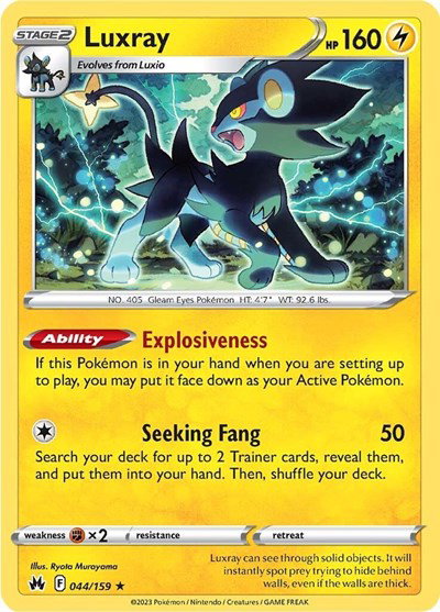 Luxray 044/159 — Crown Zenith