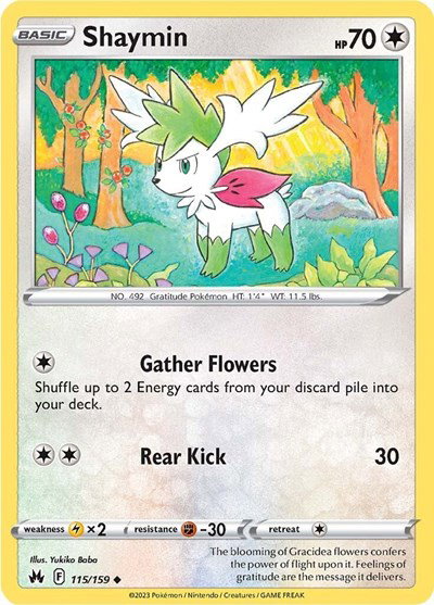 Shaymin 115/159 — Crown Zenith