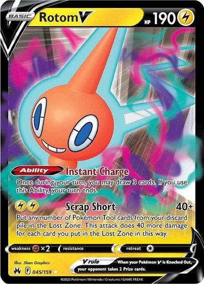 Rotom V 045/159 — Crown Zenith