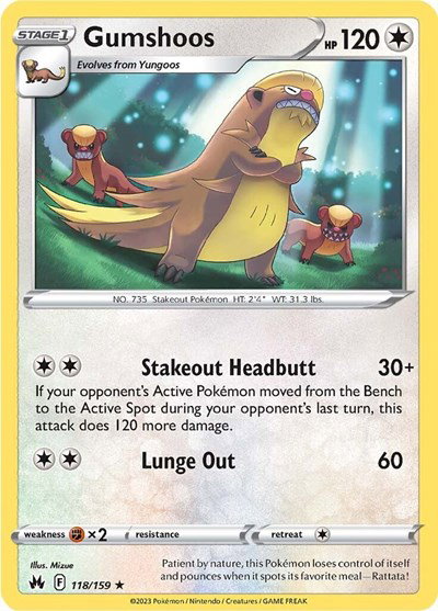 Gumshoos 118/159 — Crown Zenith