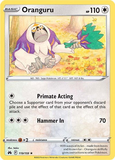 Oranguru 119/159 — Crown Zenith