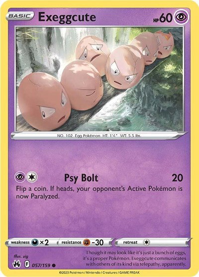 Exeggcute 057/159 — Crown Zenith