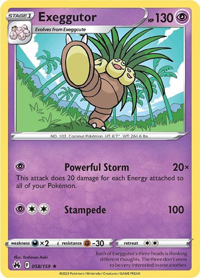 Exeggutor 058/159 — Crown Zenith