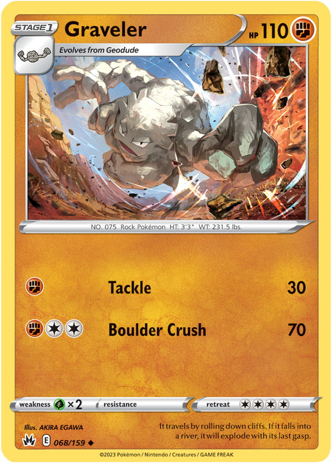 Graveler 068/159 — Crown Zenith