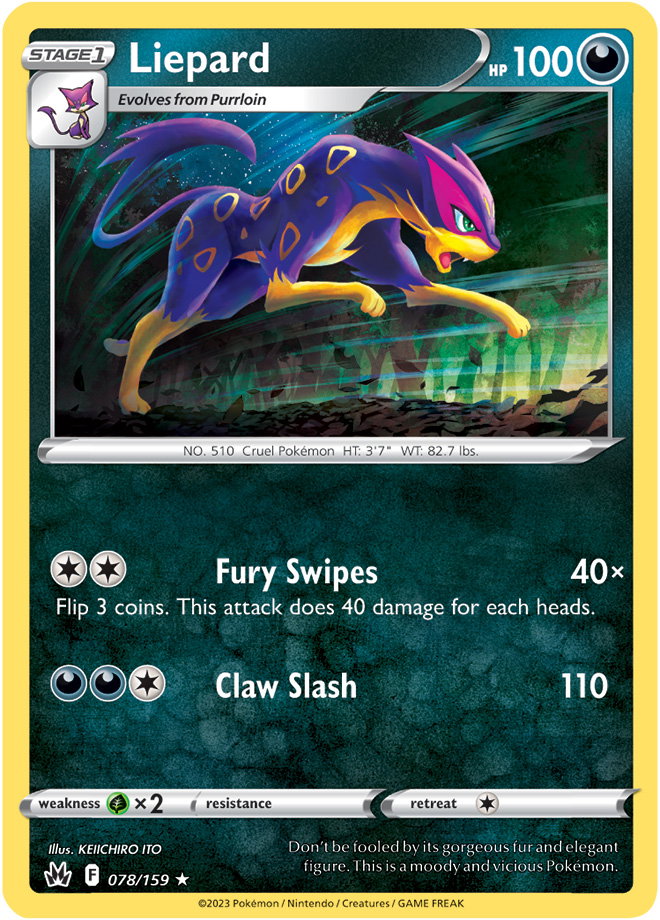 Liepard 078/159 — Crown Zenith