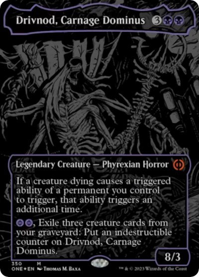 Drivnod, Carnage Dominus (Oil Slick Raised Foil) - 350 - Phyrexia