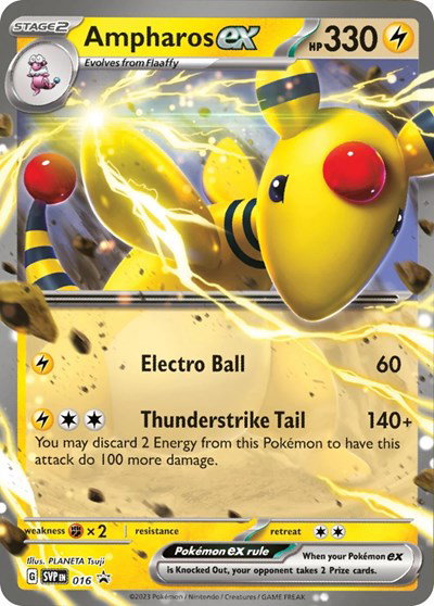 Ampharos ex 016 — Scarlet & Violet Promo