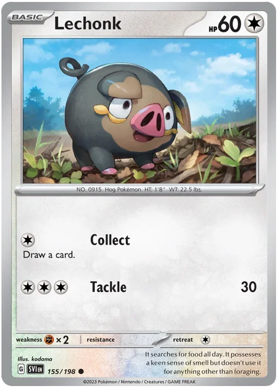 Lechonk 155/198 — Scarlet & Violet Base Set