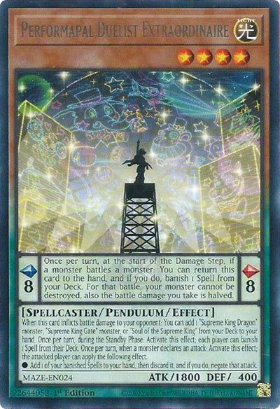 Performapal Duelist Extraordinaire MAZE-EN024
