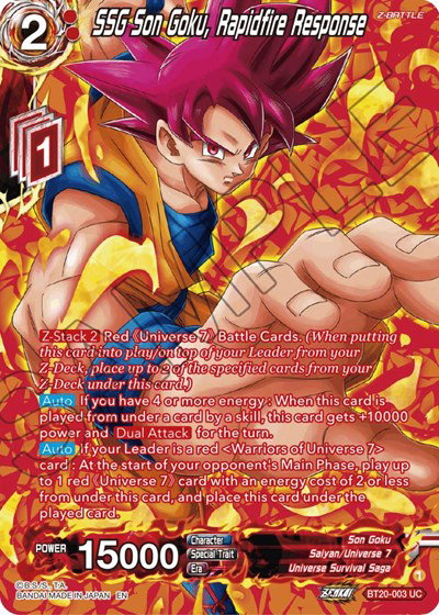 power absorbed booster box card list Dragon Ball Super Zenkai Series It not only works well with the Z03 theme Power Absorbed - Dragon Ball