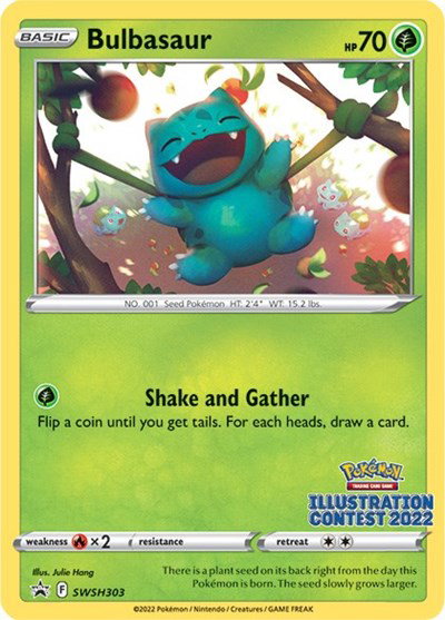 Bulbasaur (Illustration Contest 2022) SWSH303 — Sword & Shield Promo