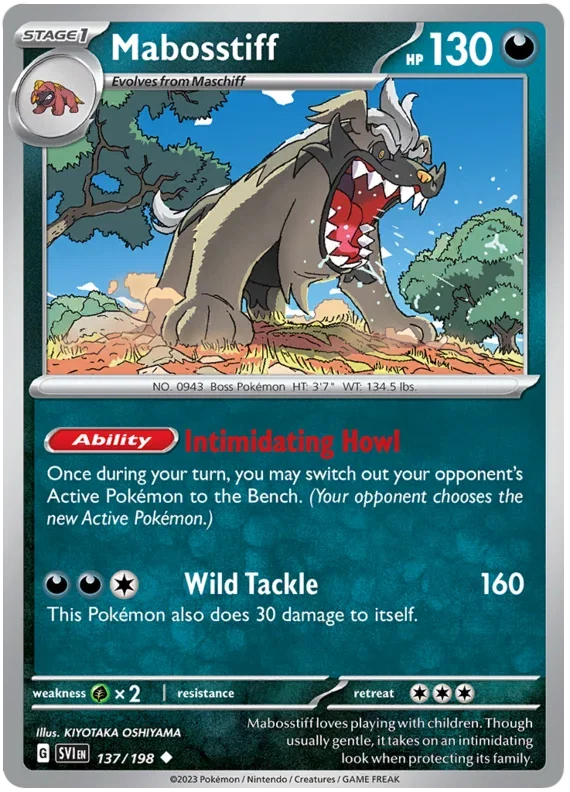 Mabosstiff 137/198 — Scarlet & Violet Base Set
