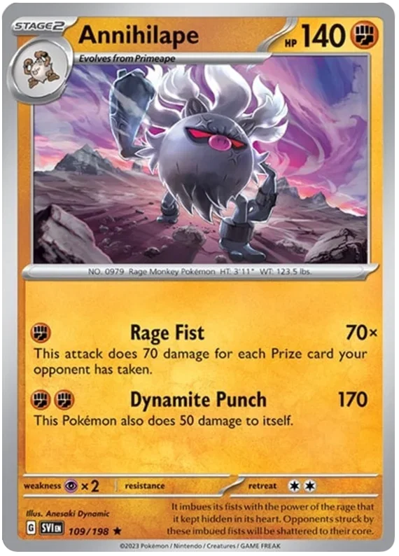 Annihilape 109/198 — Scarlet & Violet Base Set
