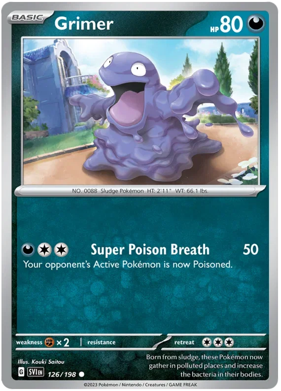 Grimer 126/198 — Scarlet & Violet Base Set