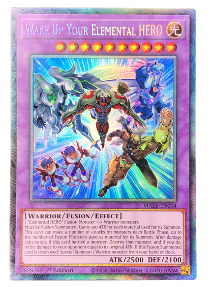 Wake Up Your Elemental HERO (CR) MAZE-EN014