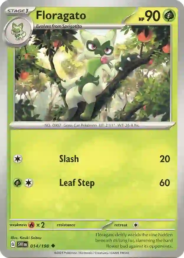 Floragato 014/198 — Scarlet & Violet Base Set