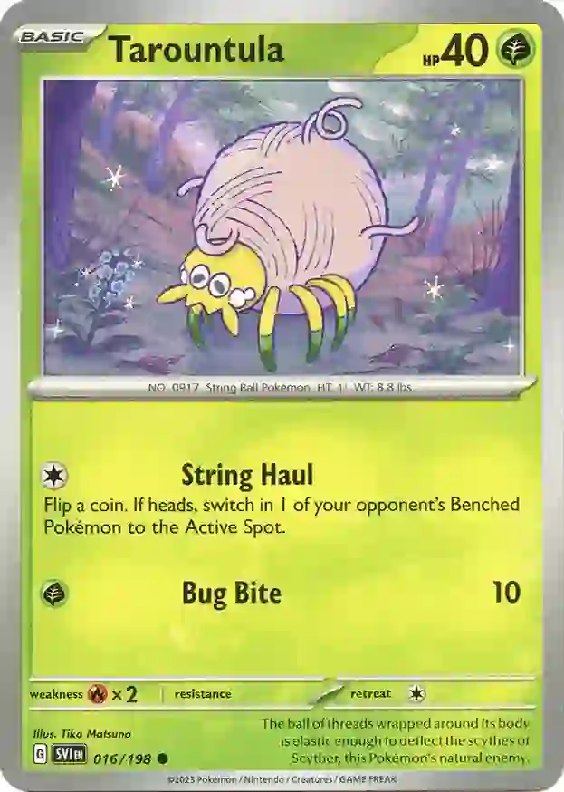 Tarountula 016/198 — Scarlet & Violet Base Set