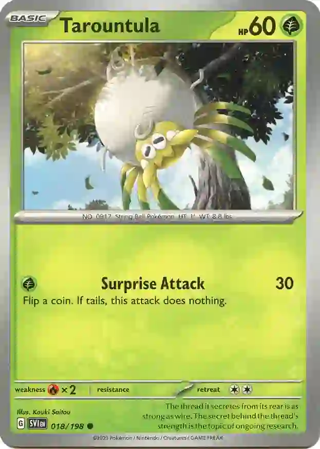 Tarountula 018/198 — Scarlet & Violet Base Set