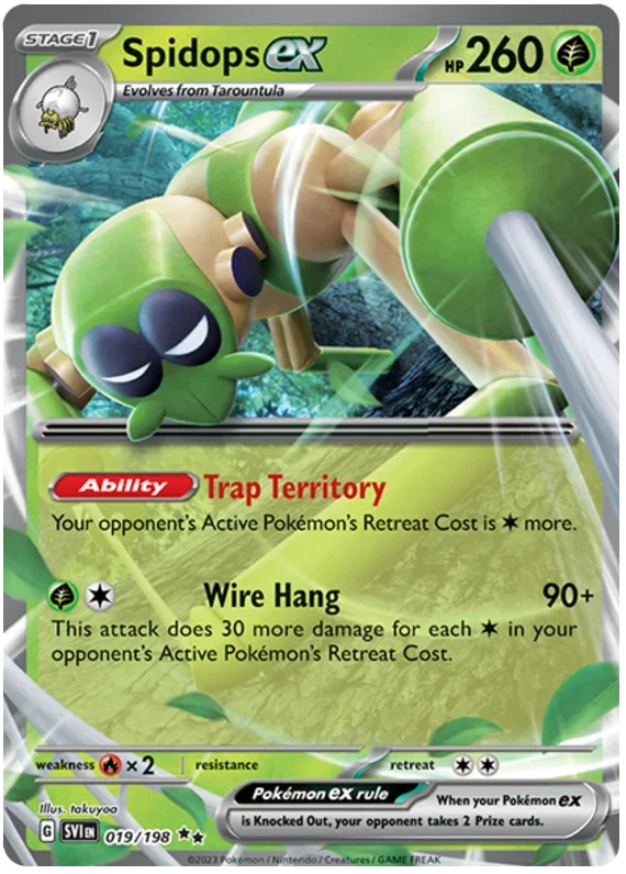 Spidops ex 019/198 — Scarlet & Violet Base Set