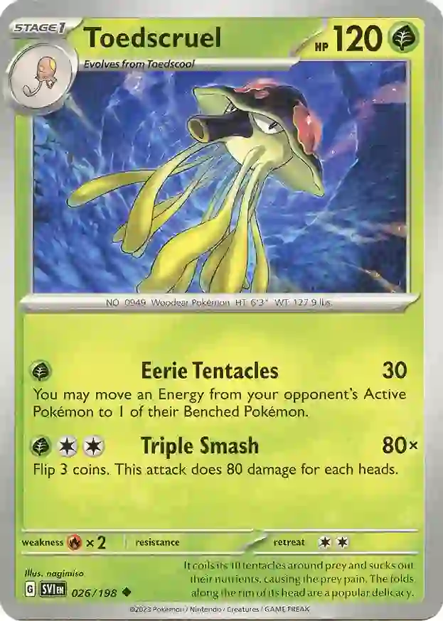 Toedscruel 026/198 — Scarlet & Violet Base Set