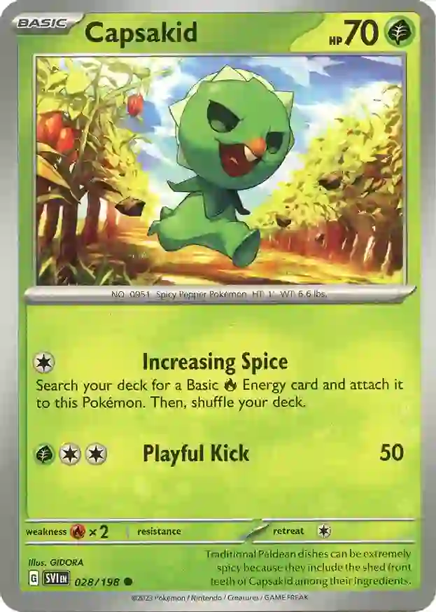 Capsakid 028/198 — Scarlet & Violet Base Set