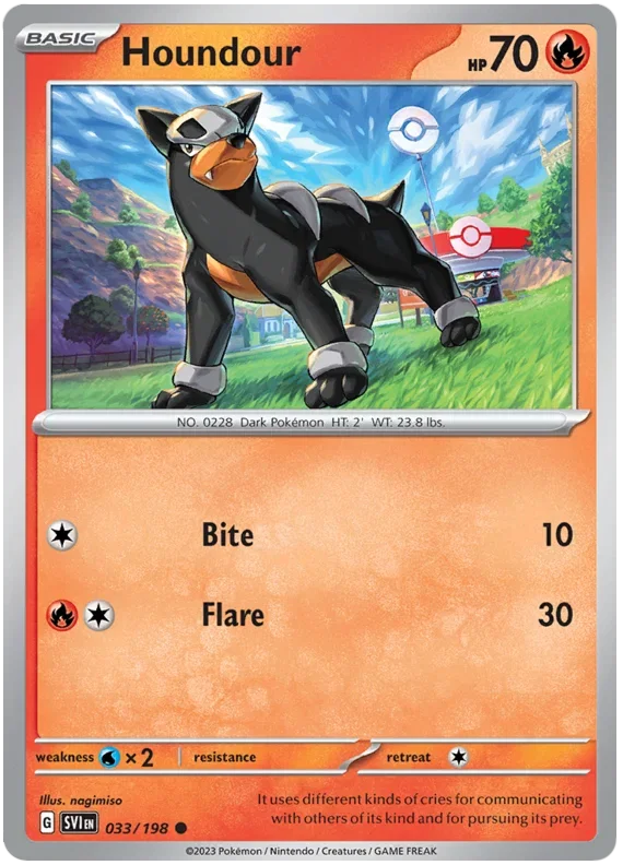 Houndour 033/198 — Scarlet & Violet Base Set
