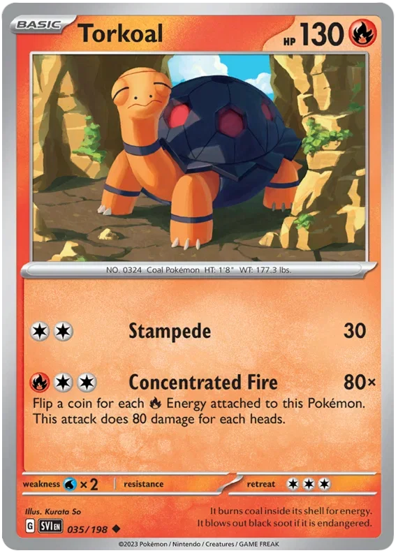 Torkoal 035/198 — Scarlet & Violet Base Set